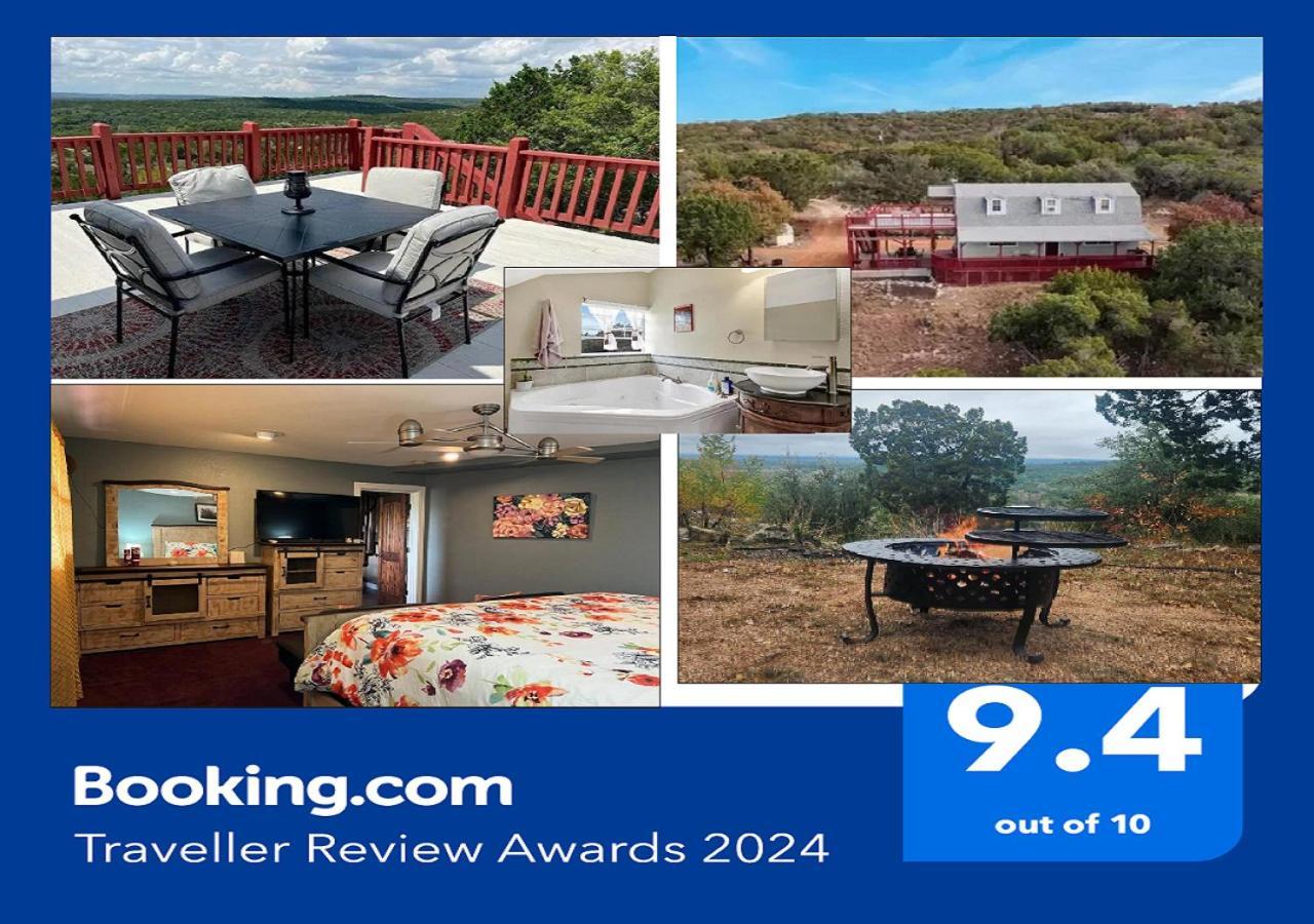 Entire 2Br 2Ba Hilltop View Home Sleeps 7 Pets 4 Acres Jacuzzi Central Ac Kingbeds Free Wifi-Parking Kitchen Washerdryer Starry Terrace Two Sunset Dining Patios Grill Stovetop Oven Fridge Onsitewoodedhiking Wildlife Coveredpatio4Pets & Birds Singing! Марбл-Фоллс Екстер'єр фото